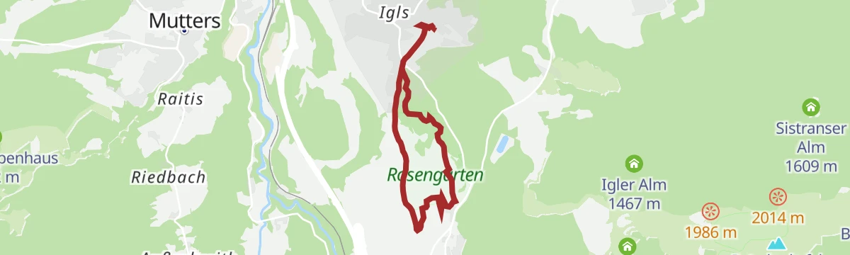 Route map: Gletscherblick-Runde - Permanenter IVV Wanderweg